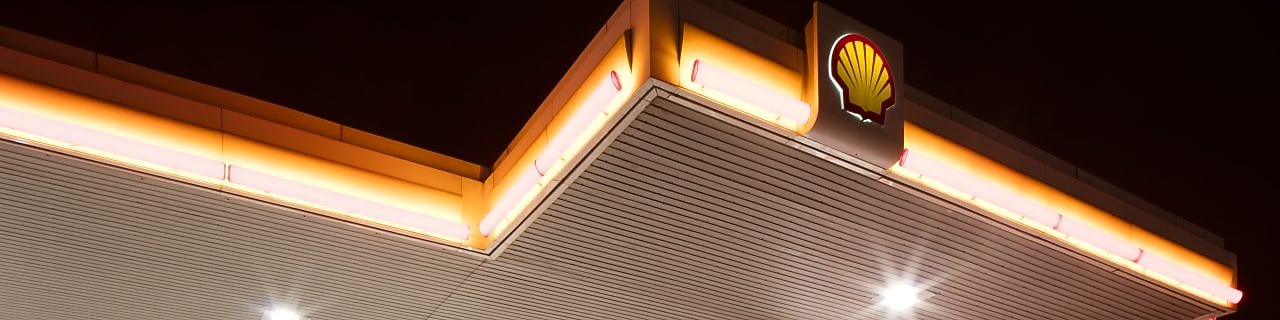 Shell pecten la nuit