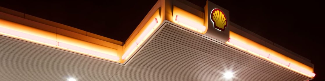 Shell pecten la nuit