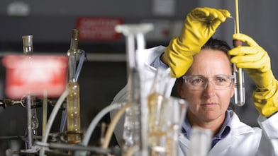 réalisation d'un test de laboratoire