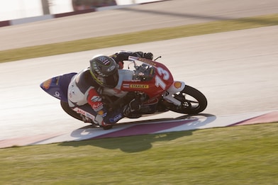Conducteur de moto honda