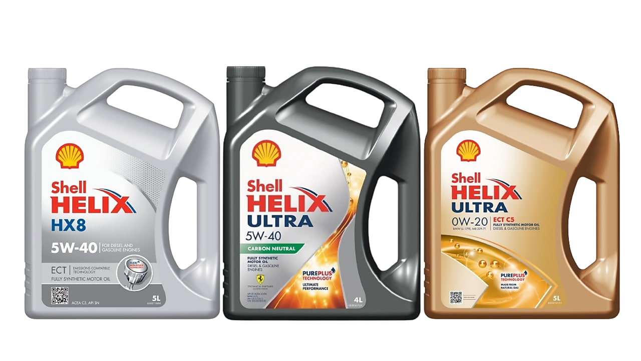 Gamme huiles moteur Shell Helix 100% synthétique